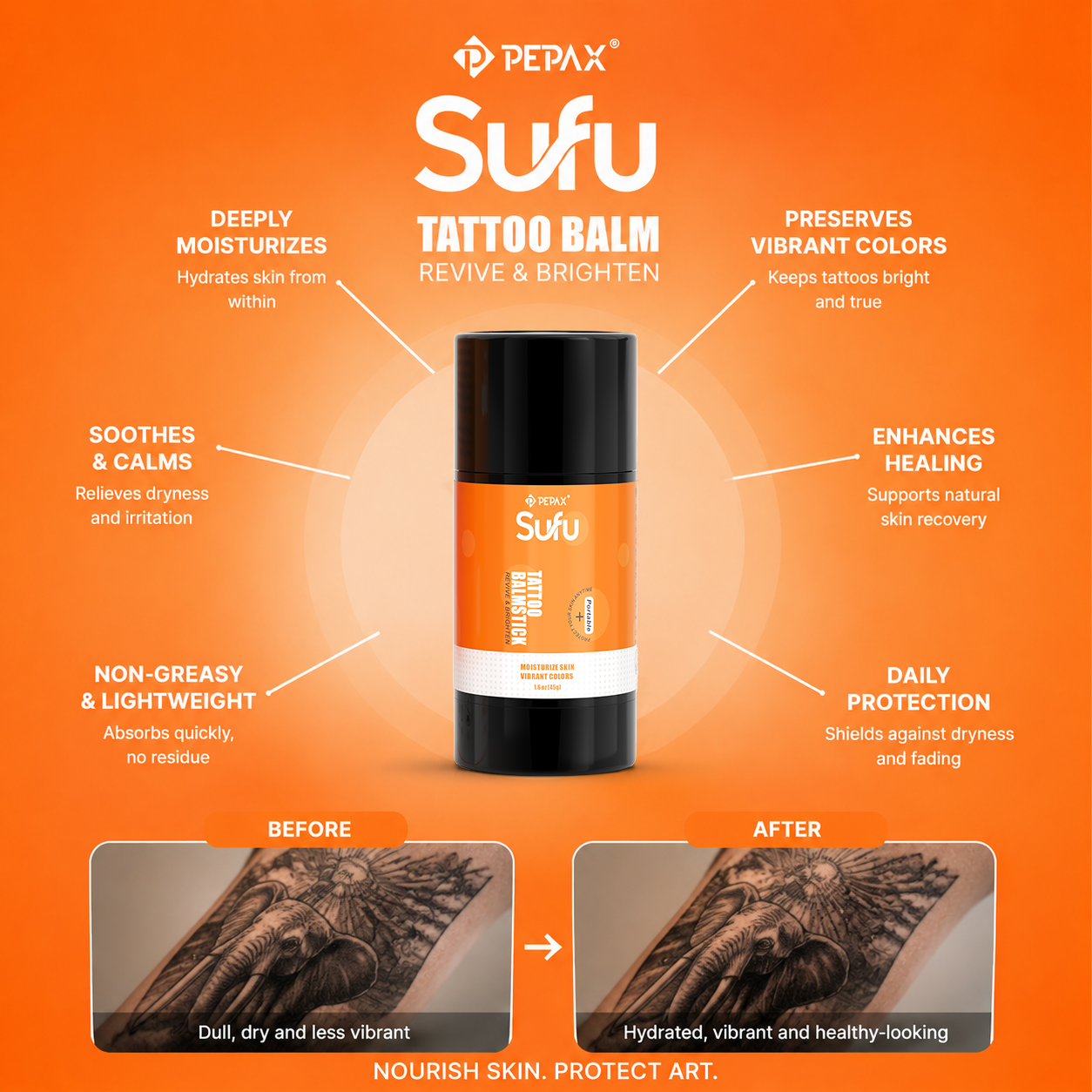 PEPAX SUFU Tattoo Balm Stick (45g)