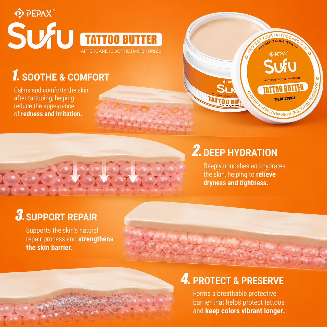 PEPAX SUFU Tattoo Butter (200ml)