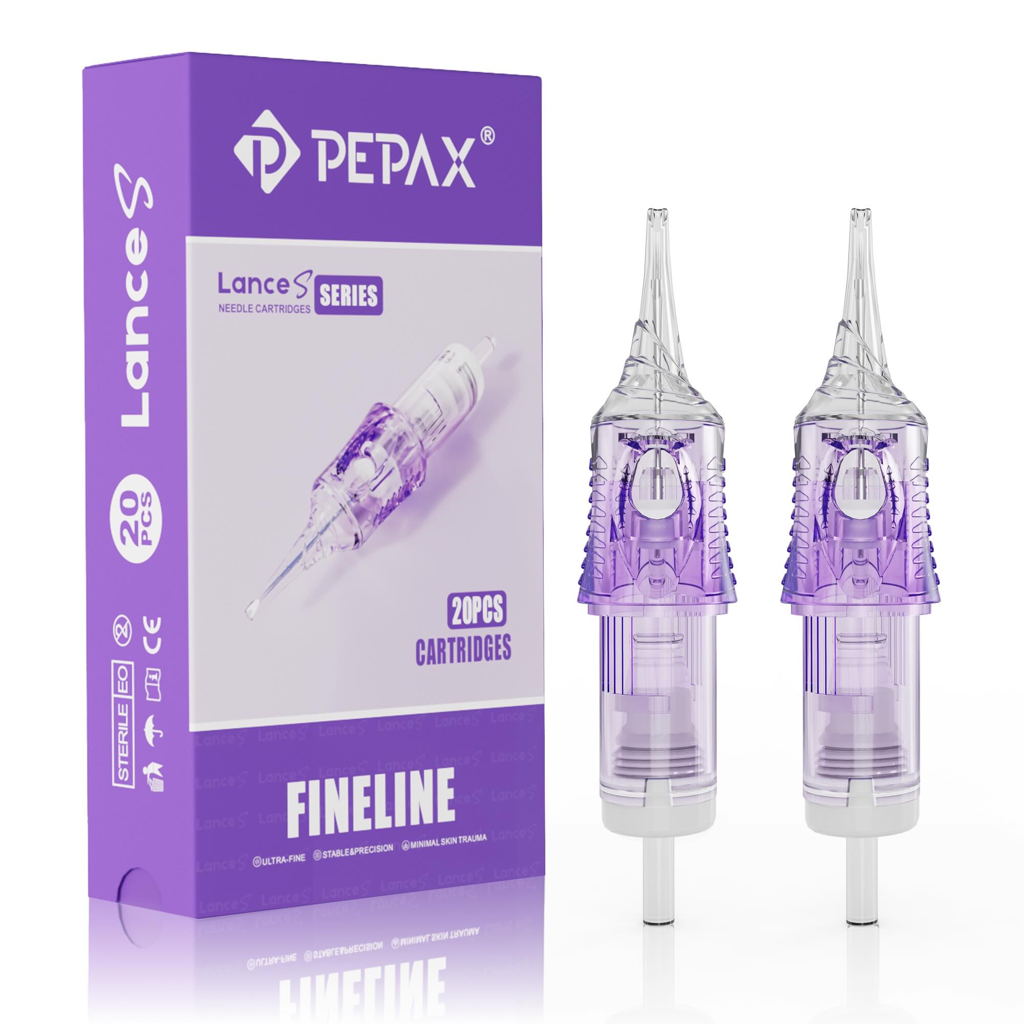 PEPAX Lance S Fineline Tattoo Cartridge Needles Round Liner (Box of 20)