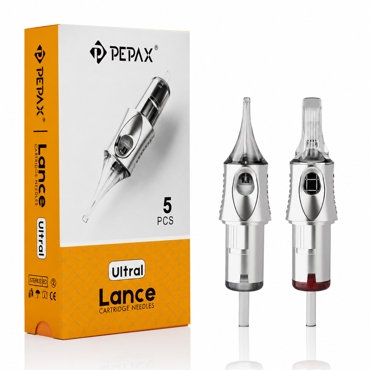 PEPAX Lance Ultral Silver Tattoo Cartridge Needles Sample Box (Box of 5)