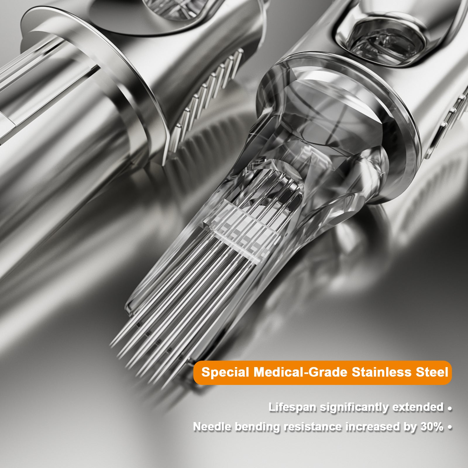 PEPAX Lance Ultral All-new Silver-electroplating Tattoo Cartridge Needles Round Liner (20pcs per box)