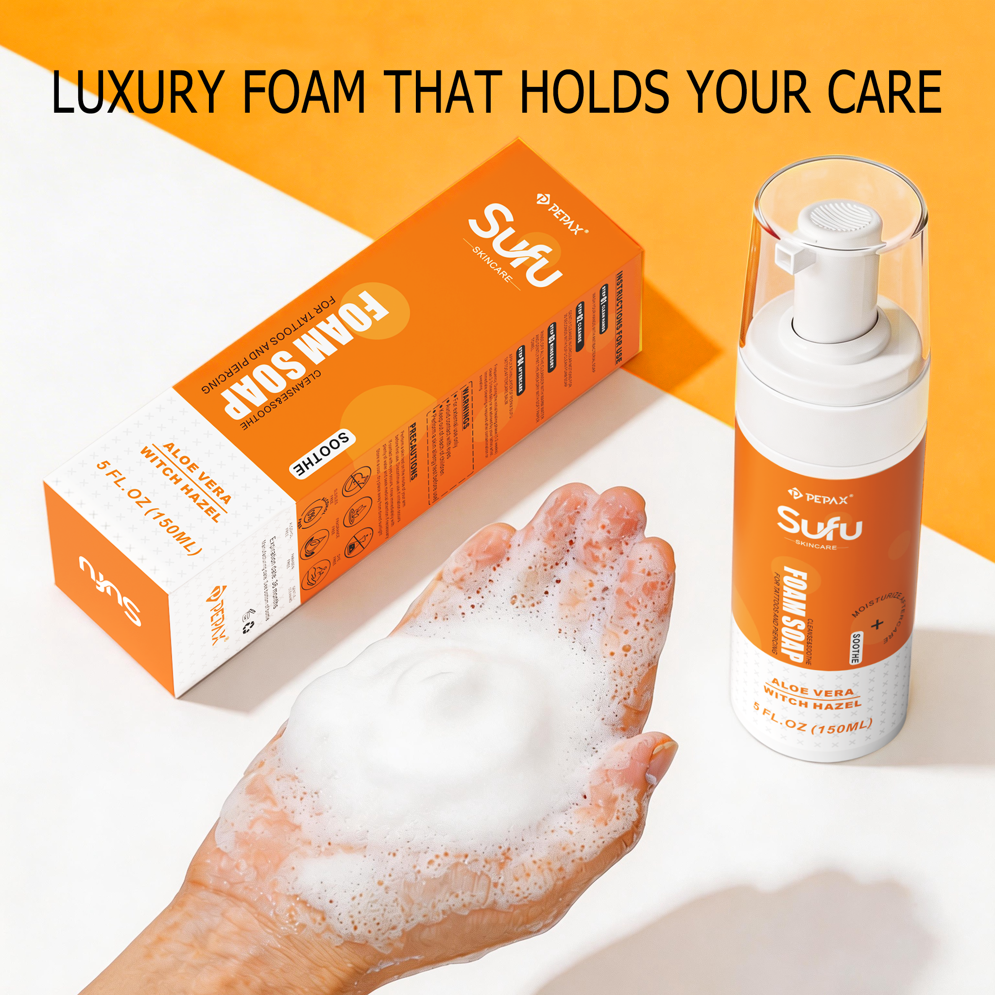 PEPAX SUFU Tatoo Foam Soap (150ml/5fl.oz)