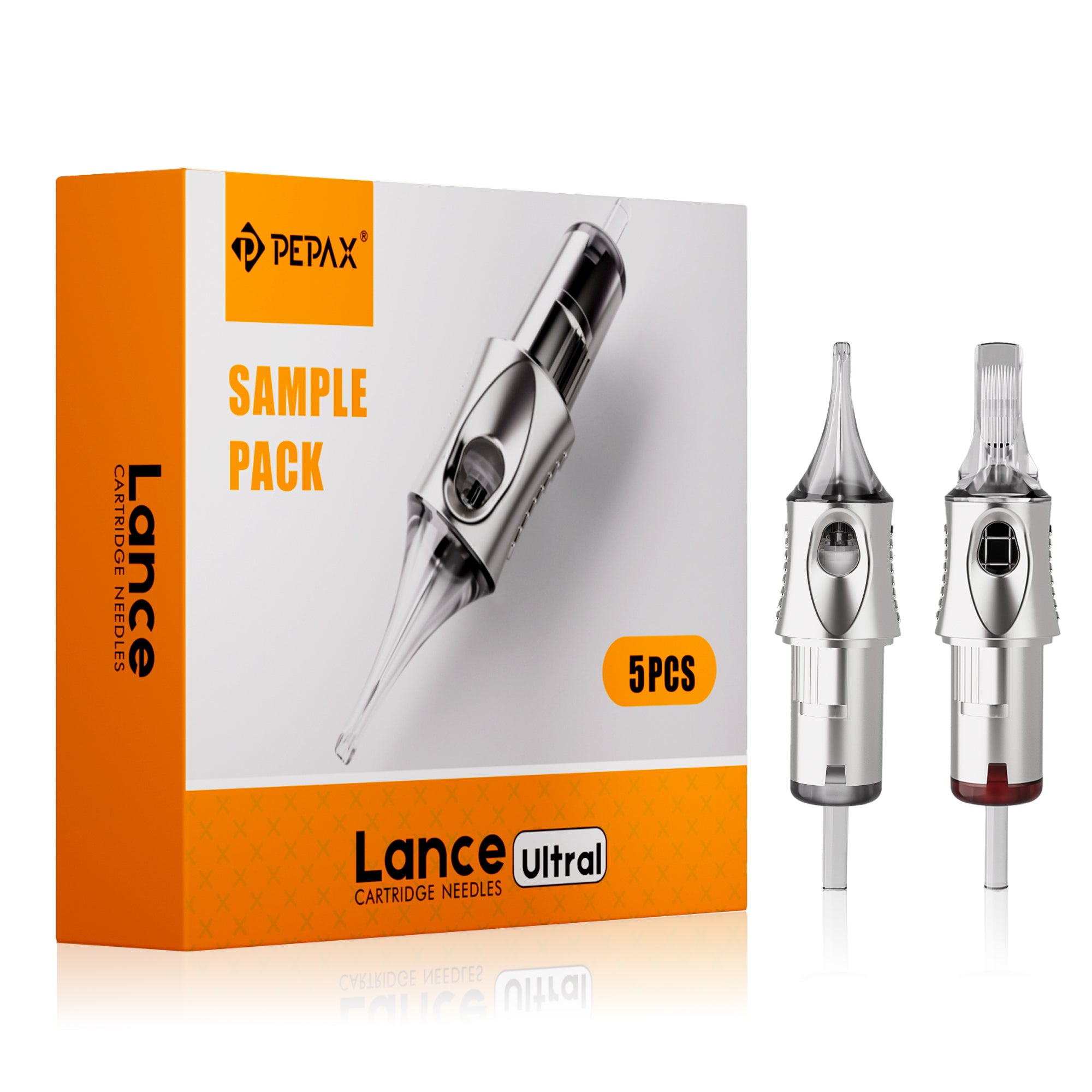 PEPAX Lance Ultral Silver Tattoo Cartridge Needles Sample Box (Box of 5)