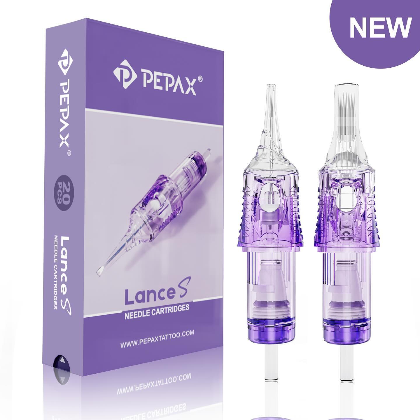 PEPAX LANCE S PMU Cartridge Needles  Round Liner (20pcs per box)