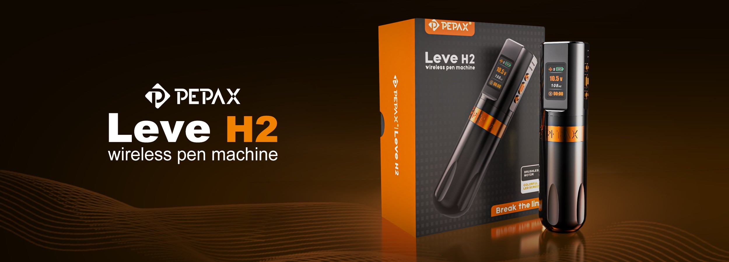 【PEPAX】 Leve H2 Wireless Pen タトゥーマシン PEPAX Leve H2 Wireless Tattoo Pen Machine Professional